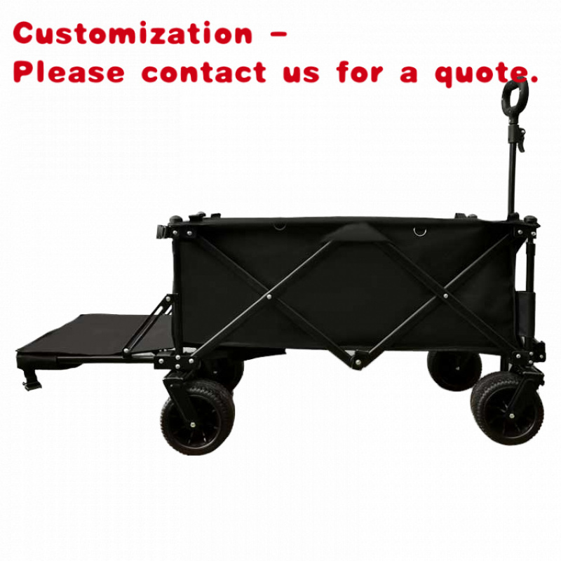 Outdoor Camping Vehicle Wagon - Wagon pliant Portable en acier inoxydable,