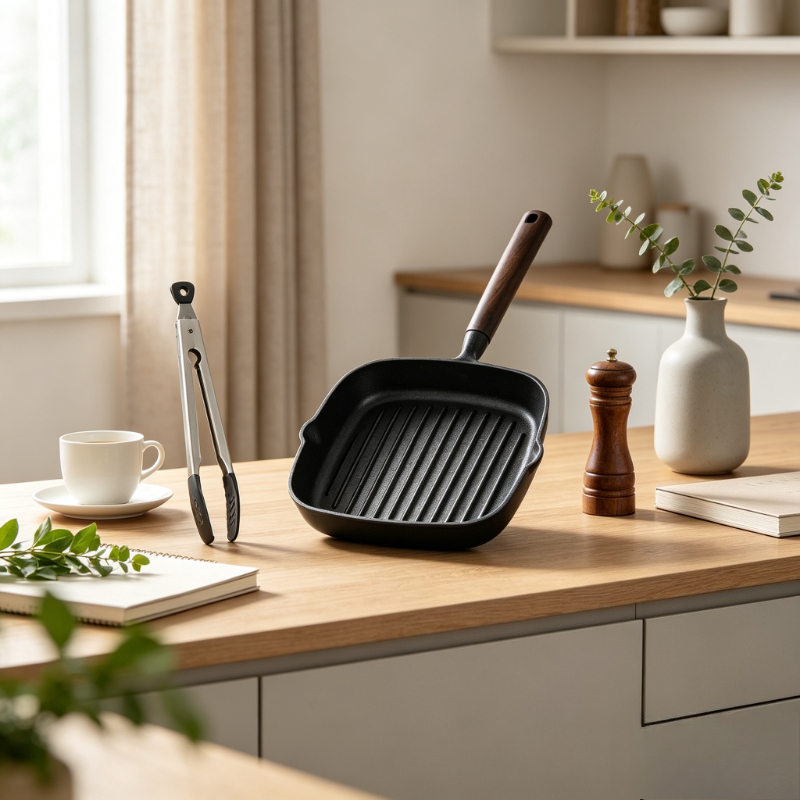 Outdoor Camping Griddle - Poêle en fonte nordique non revêtue