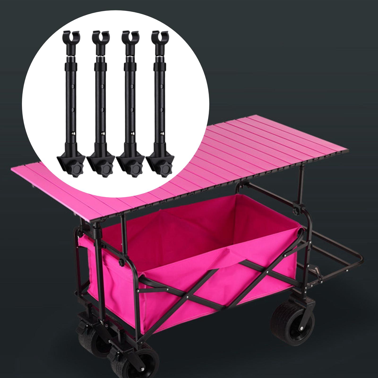 Outdoor Camping Vehicle Wagon - Kit de 4 Poteaux de Support