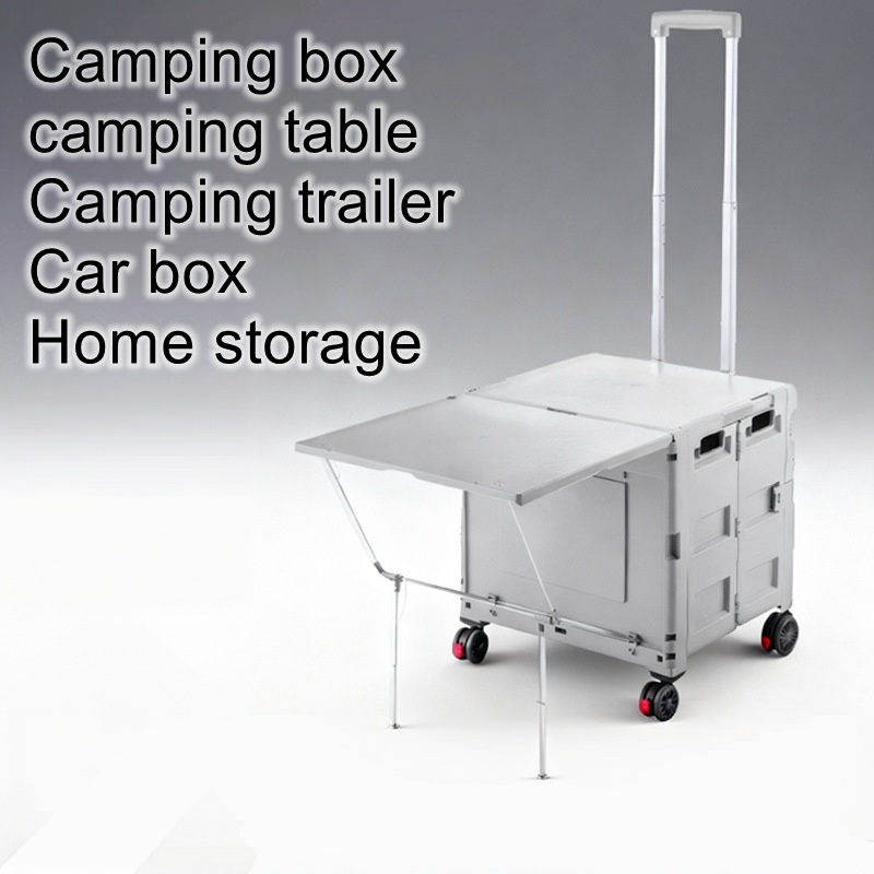 Outdoor Camping Storage Box - Remorque de camping pliable d'extérieur avec