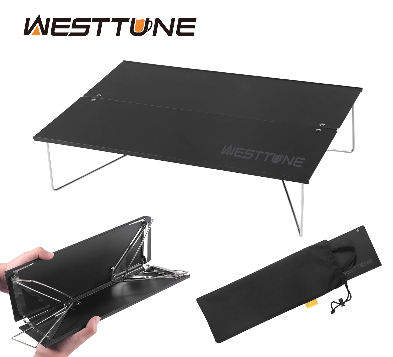 Outdoor Camping Gazebo - WESTTUNE Mini Table de Camping compacte