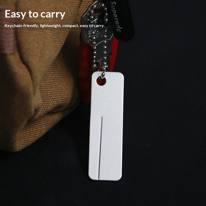 Outdoor Camping Knife - Mini Pierre à Affûter Diamantée Porte-clés