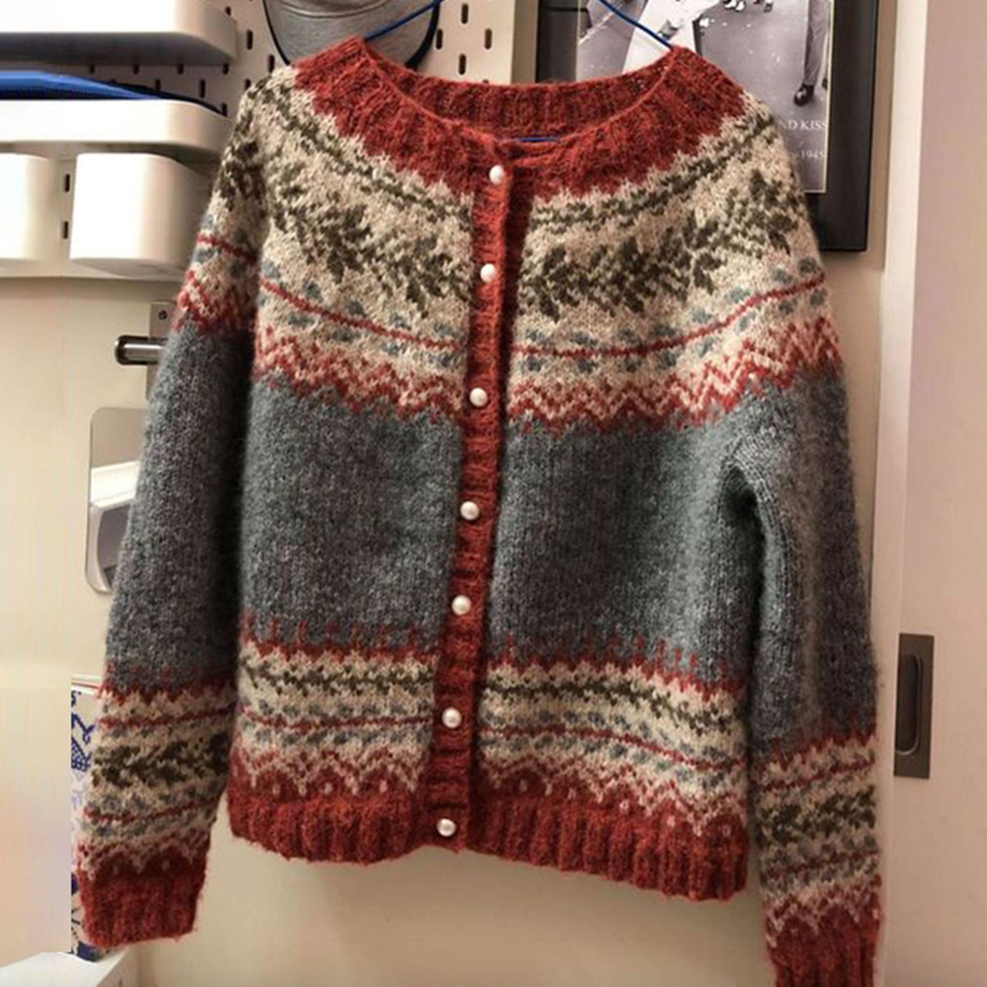 Camping Rope - Ropa De Invierno Para Mujer Cardigan