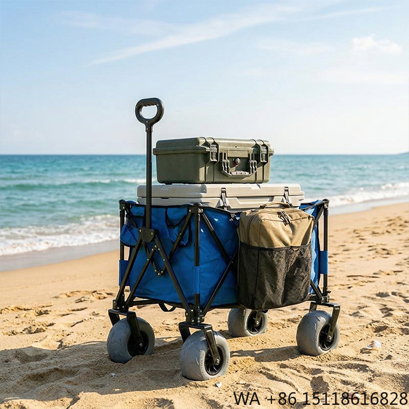 Chariot de plage pliable en mé - Outdoor Camping Wagon avis et prix