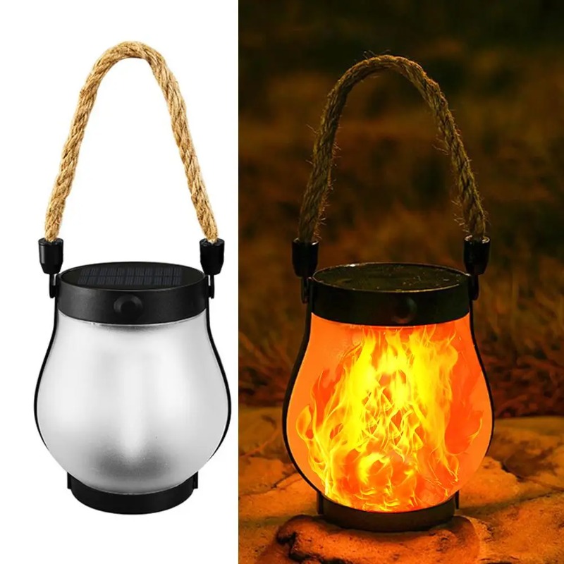 Lampe solaire à flamme, rechar - Camping Rope avis et prix