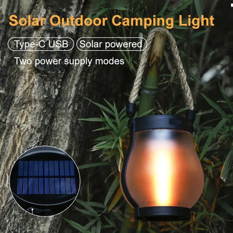 Lampe solaire à flamme, rechar - Camping Rope avis et prix