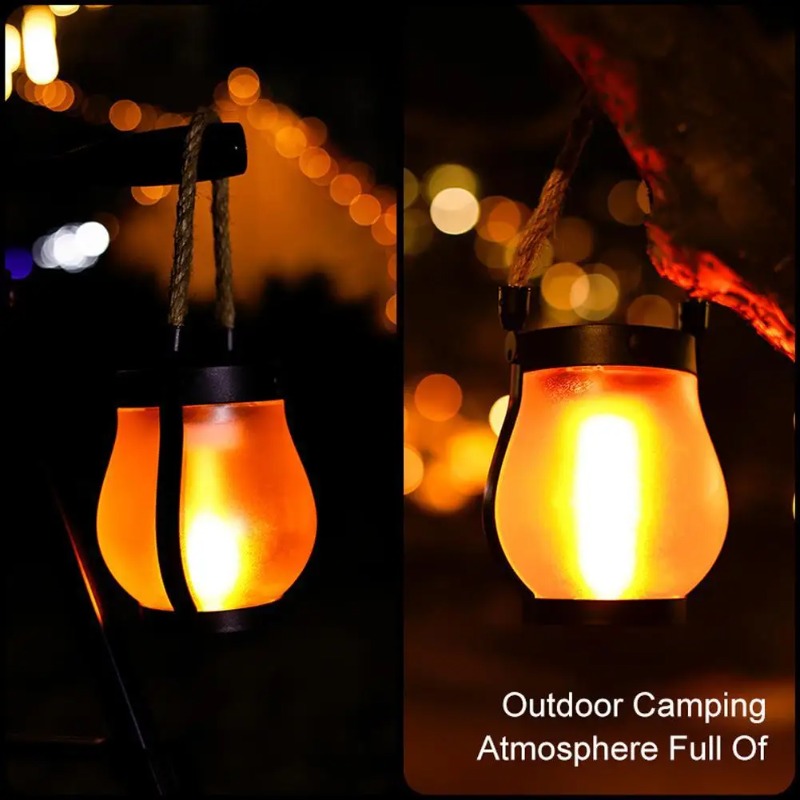 Lampe solaire à flamme, rechar - Camping Rope avis et prix
