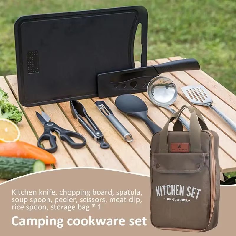 Ensemble de 8 ustensiles de cu - Outdoor Camping Kitchen Set avis et prix