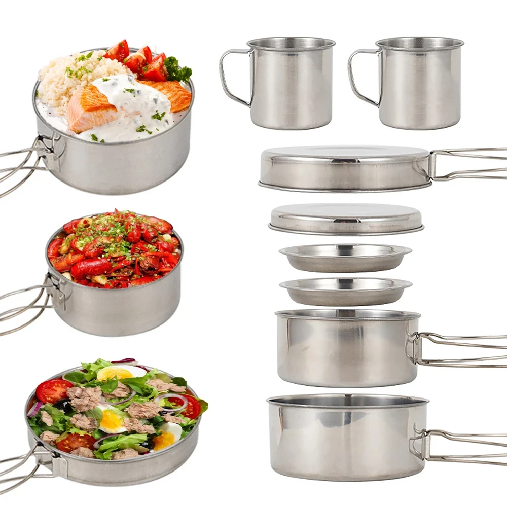 8 pièces/ensemble ustensiles d - Outdoor Camping Kitchen Set avis et prix
