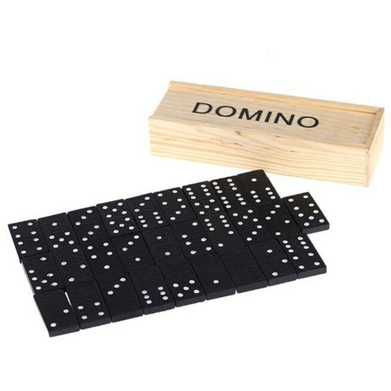 Jeu de dominos en bois 28 pièc - Outdoor Camping Toys avis et prix