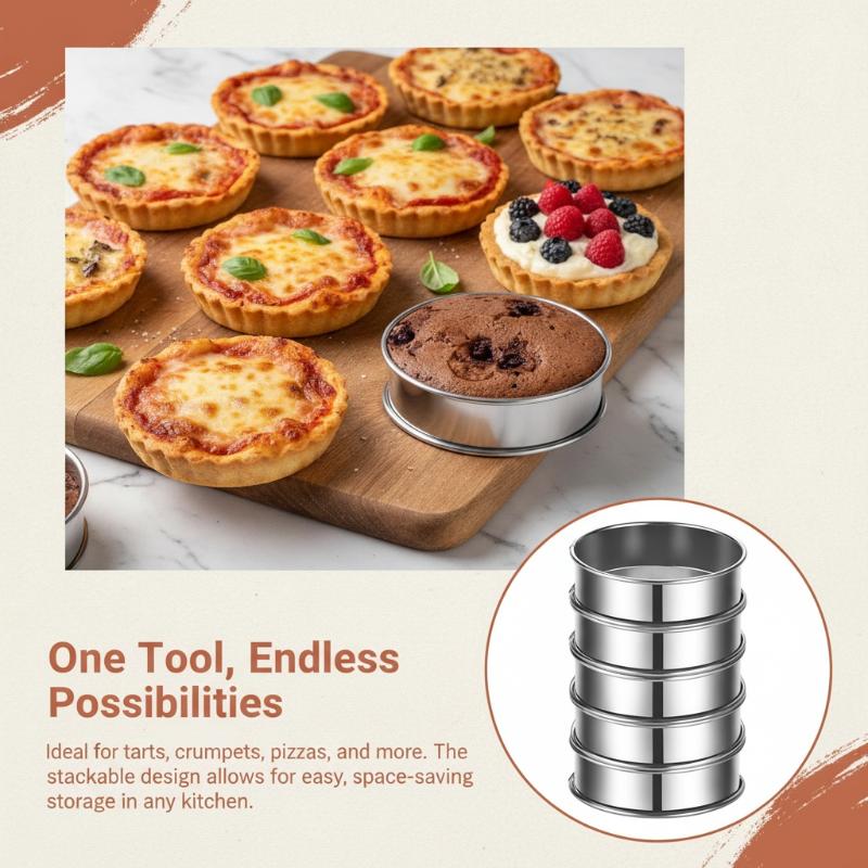 6 moules à crumpets en acier i - Outdoor Camping Griddle avis et prix