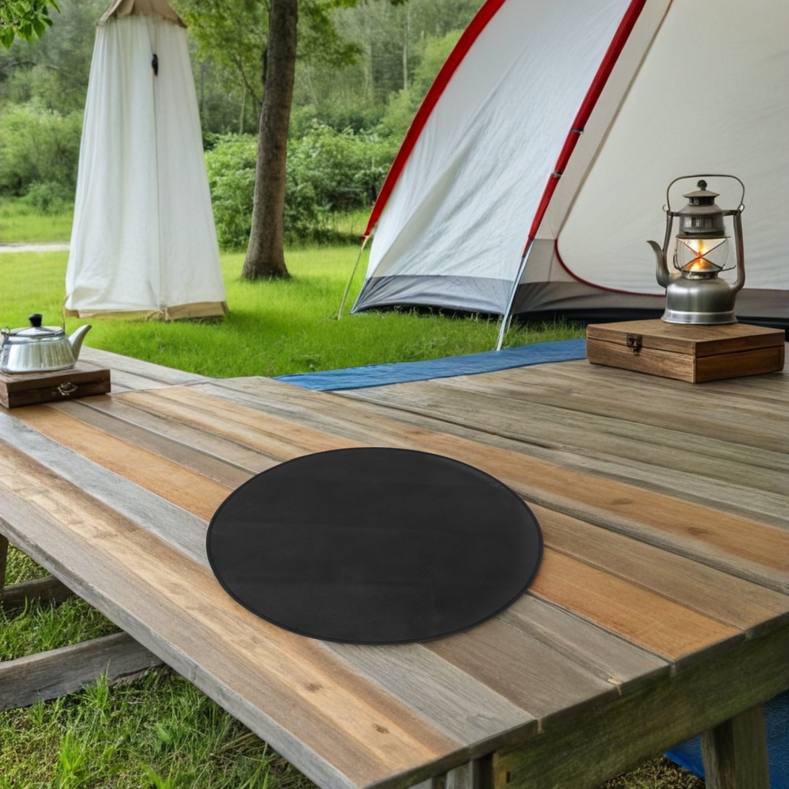Tapis de barbecue rond ignifug - Outdoor Camping Floor Mat avis et prix