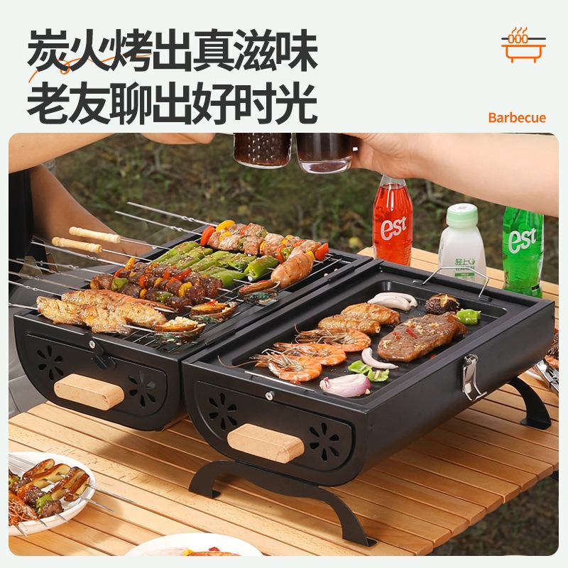Grill et plancha 2 en 1 pour l - Outdoor Camping Griddle avis et prix