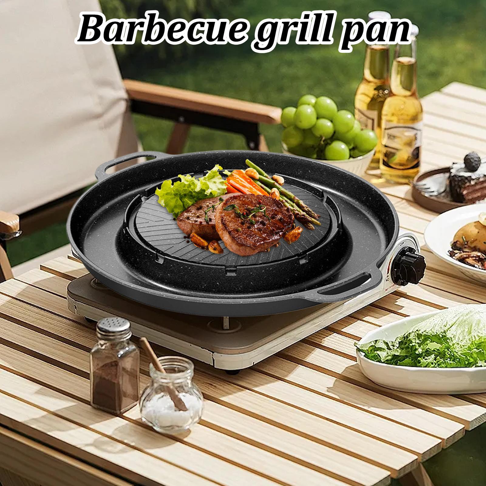 Grill et poêle chaude 2 en 1 p - Outdoor Camping Griddle avis et prix