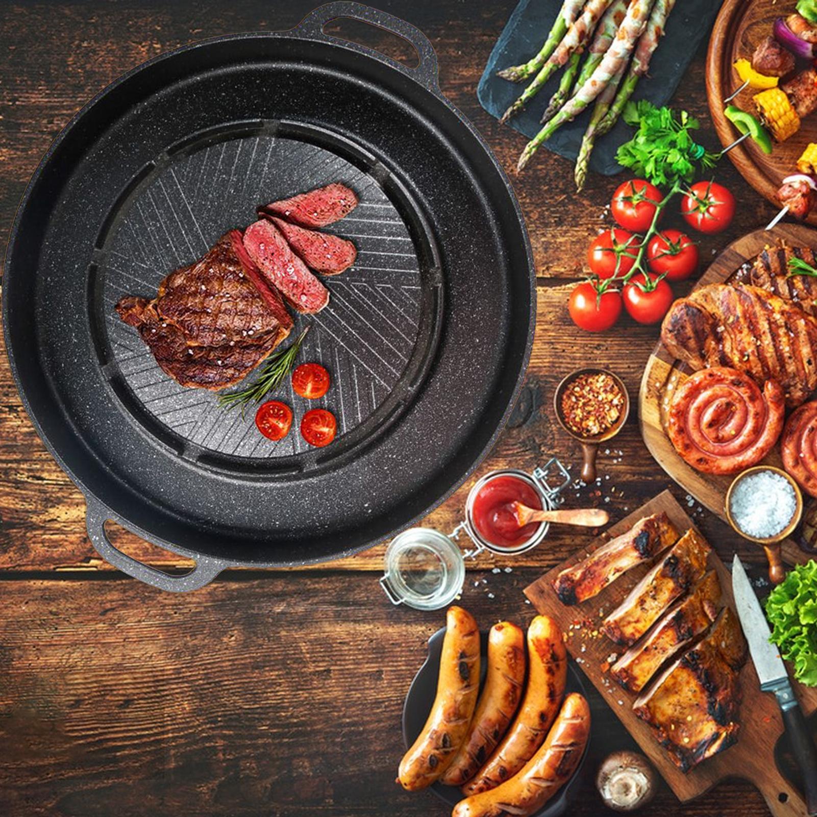 Grill et poêle chaude 2 en 1 p - Outdoor Camping Griddle avis et prix