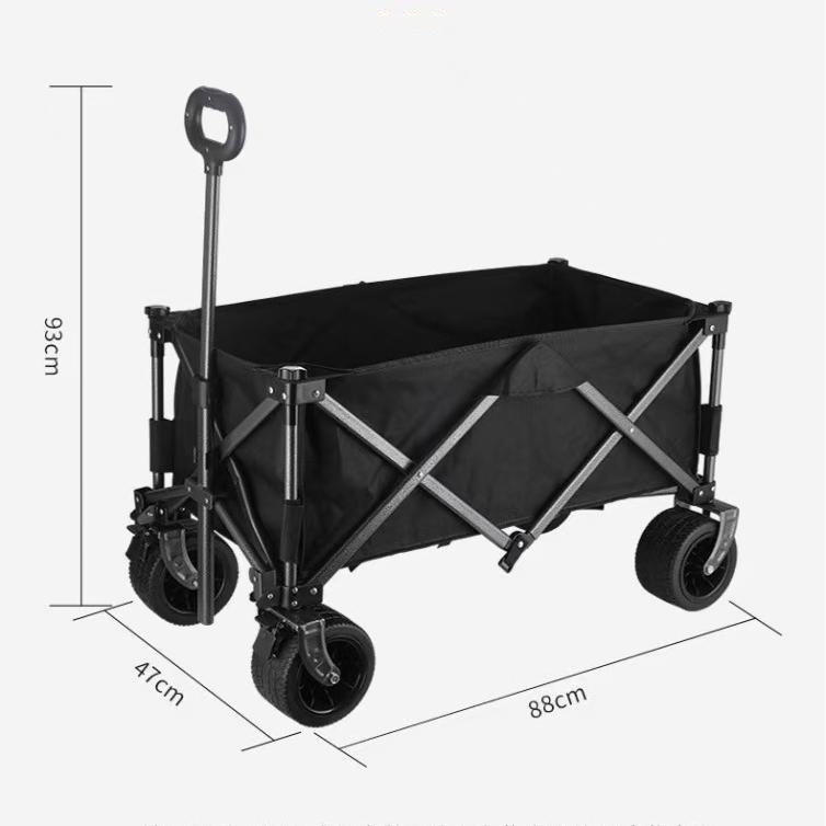 Chariot pliable portable 160L  - Outdoor Camping Vehicle Wagon avis et prix