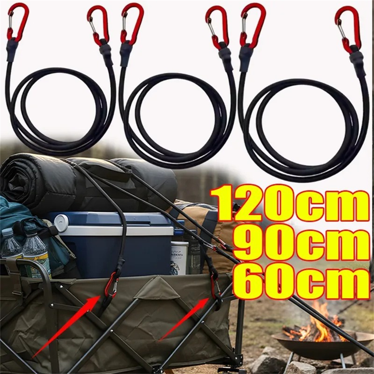 Cordon élastique réglable mult - Camping Rope avis et prix