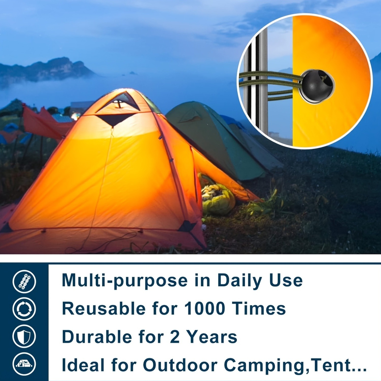 Cordes élastiques à boule robu - Outdoor Camping Tarp avis et prix