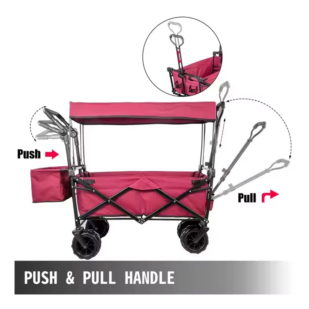 Chariot pliable de camping ext - Outdoor Camping Vehicle Wagon avis et prix