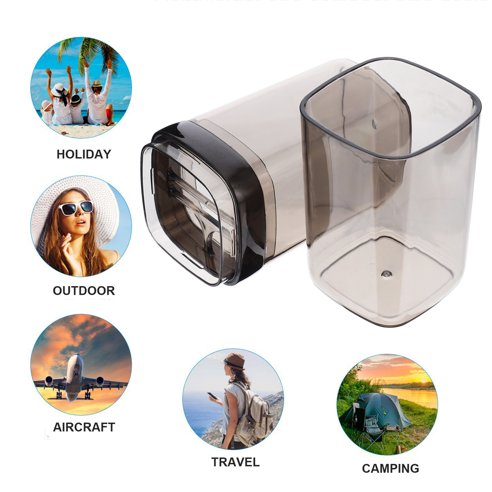 Étui de voyage transparent pou - Outdoor Camping Storage Box avis et prix