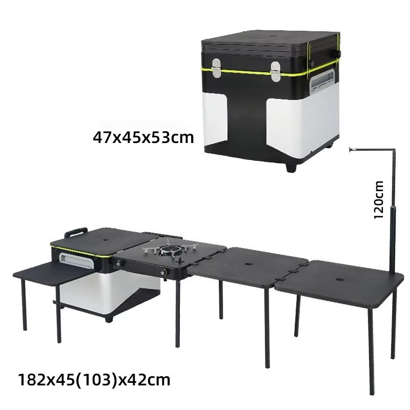 Boîte de cuisine de camping po - Outdoor Camping Kitchen Set avis et prix