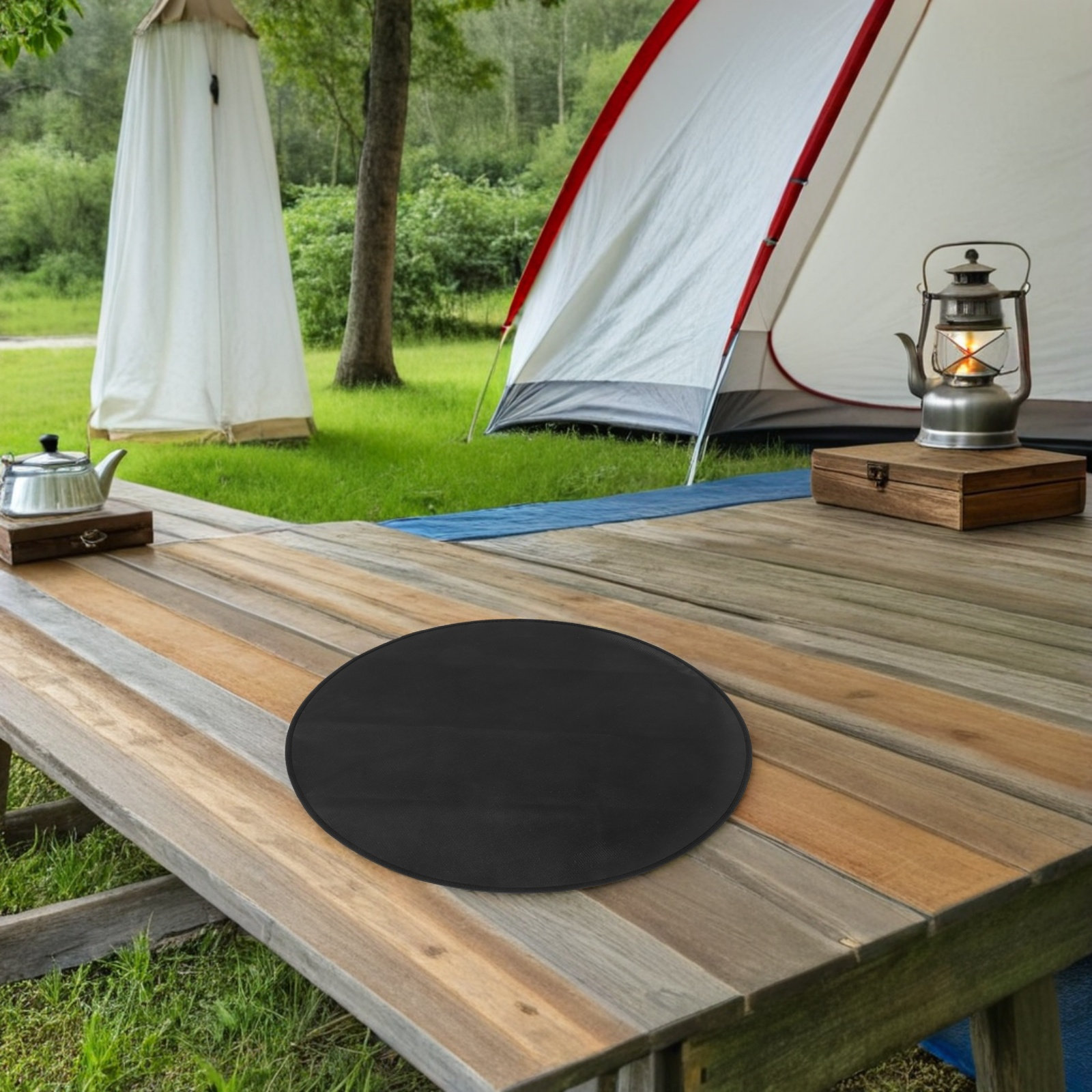 Tapis de barbecue rond ignifug - Outdoor Camping Floor Mat avis et prix