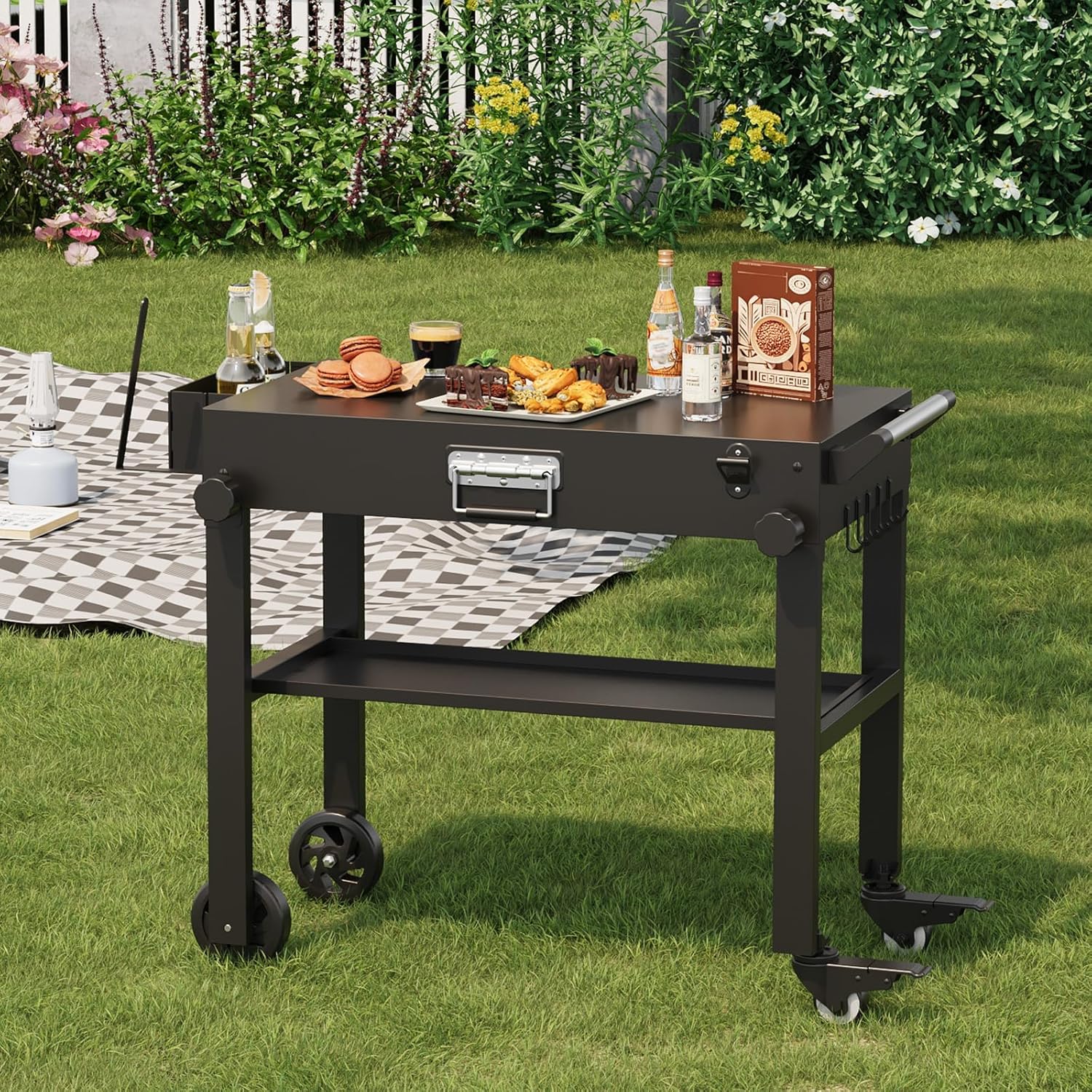 Chariot de barbecue portable T - Outdoor Camping Griddle avis et prix