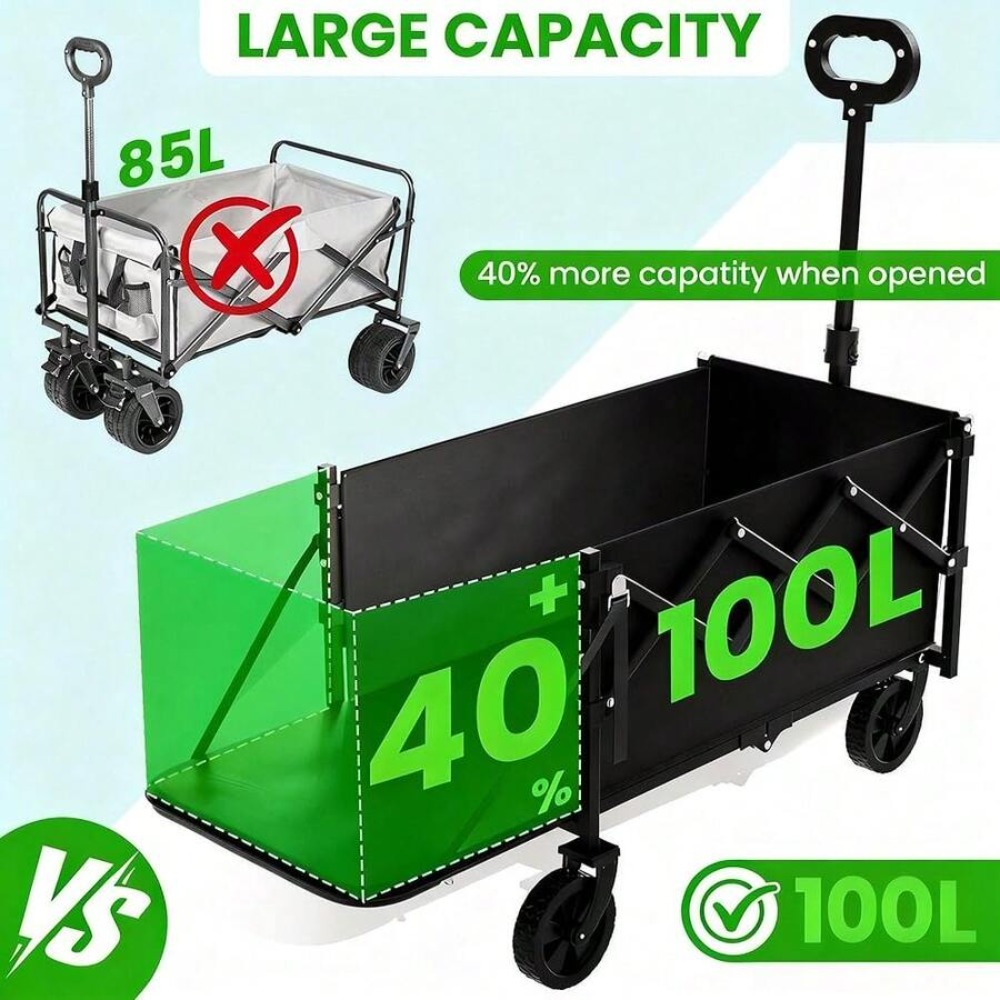 Chariot pliable avec hayon, ca - Outdoor Camping Wagon avis et prix