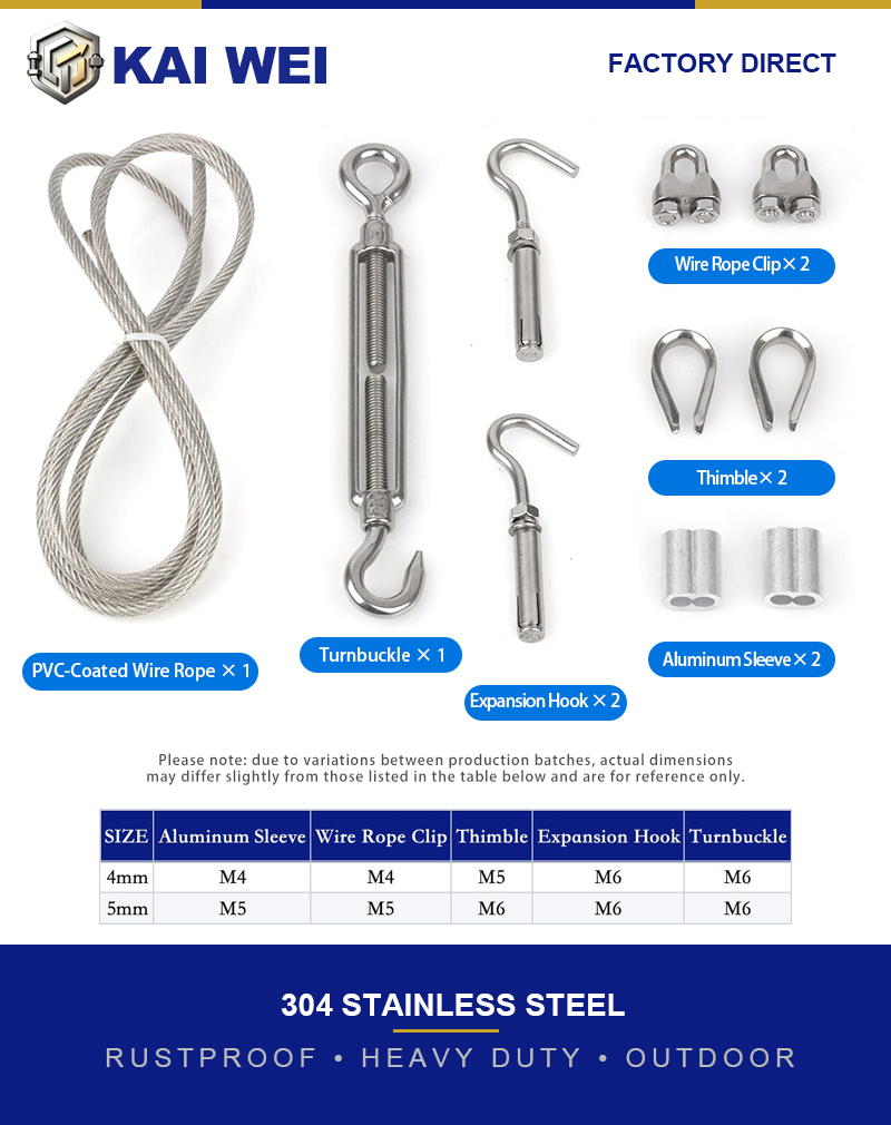 Ensemble de câbles en acier in - Camping Rope avis et prix