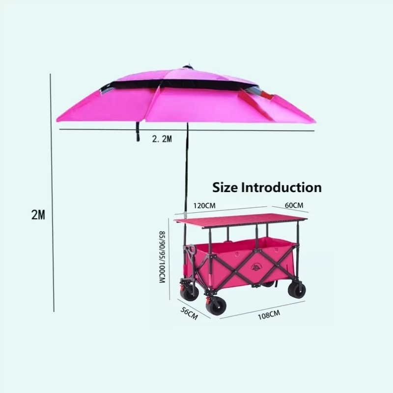 Chariot pliant robuste de 420  - Outdoor Camping Wagon avis et prix
