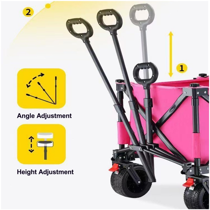 Chariot pliant robuste de 420  - Outdoor Camping Wagon avis et prix