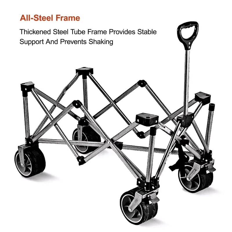 Chariot pliant robuste de 420  - Outdoor Camping Wagon avis et prix